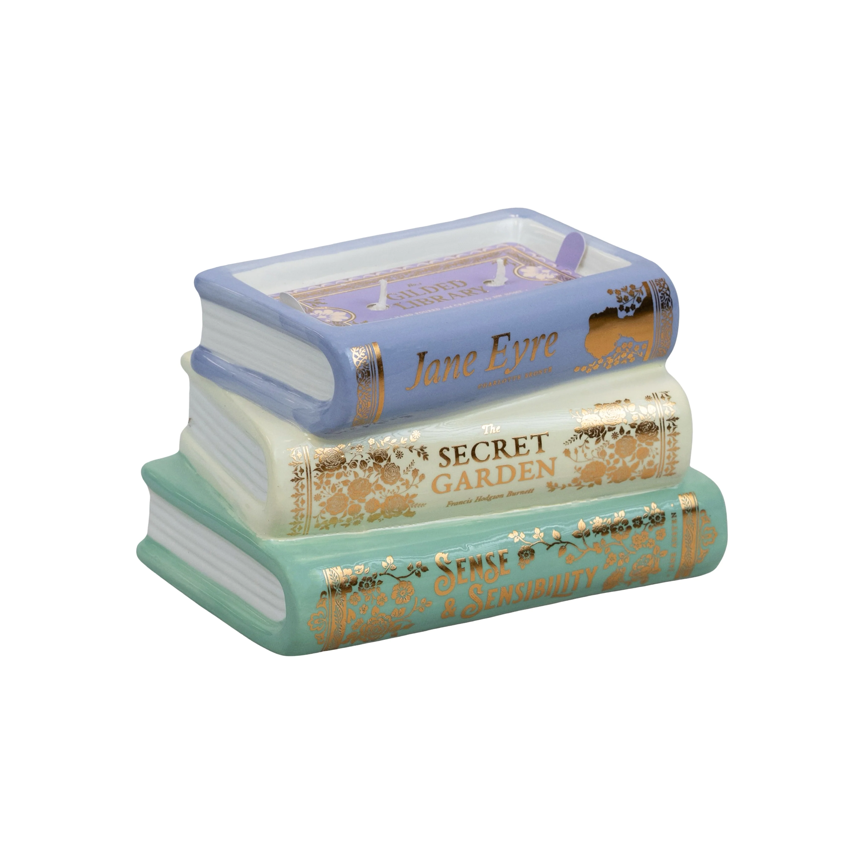 Gilded Library | Ceramic Books